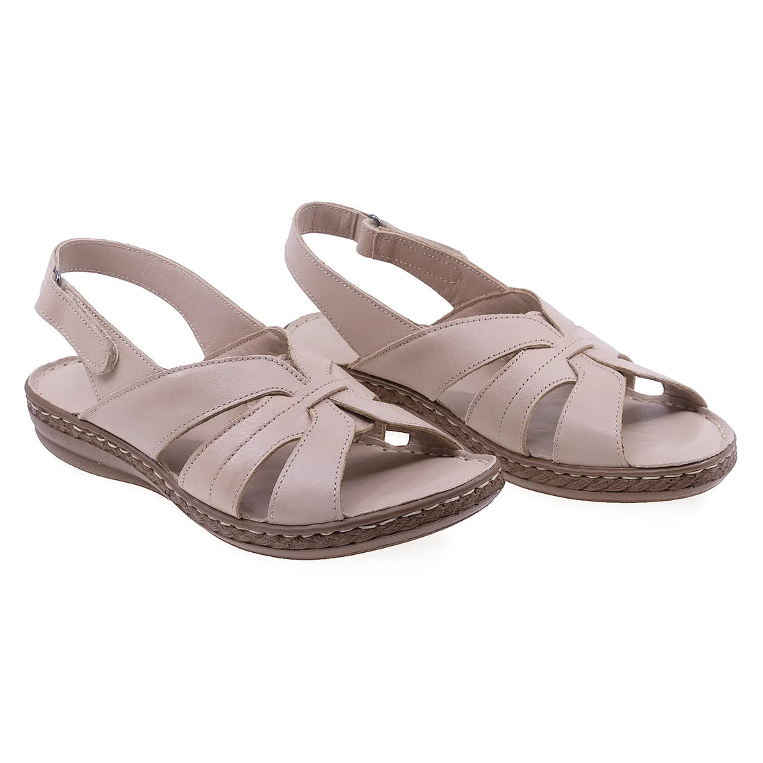 Sandale-dama-Caspian-Cas-404-453-casual-piele-naturala-bej