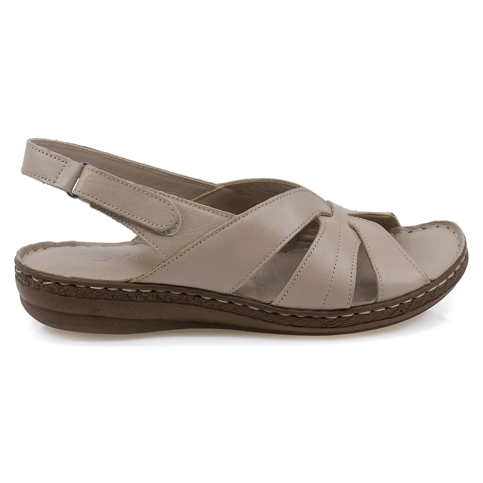 Sandale-dama-Caspian-Cas-404-casual-piele-naturala-bej-1