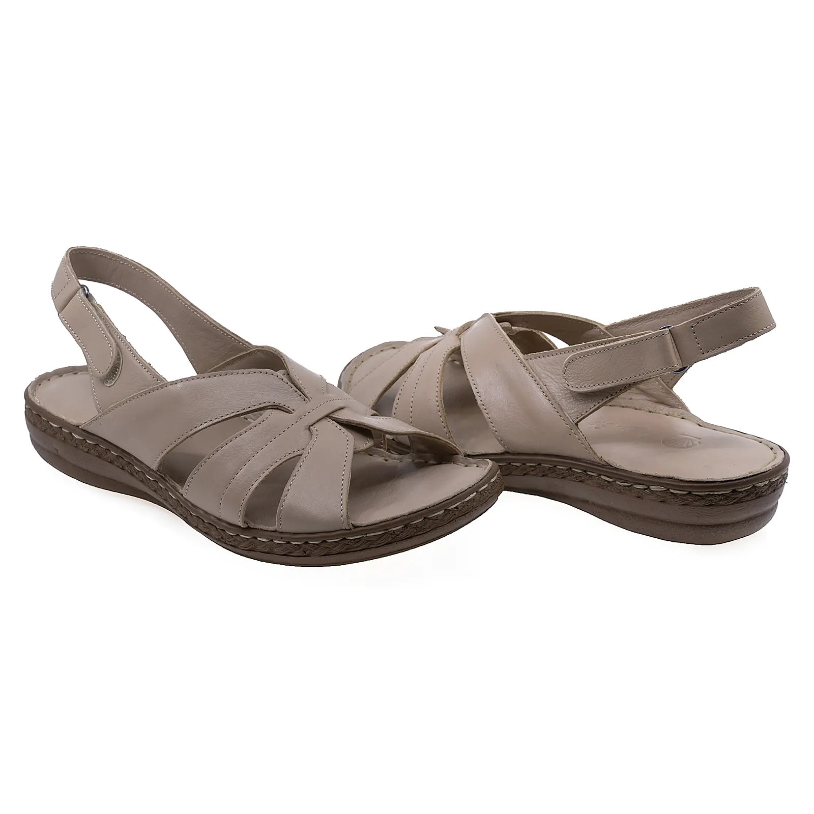 Sandale-dama-Caspian-Cas-404-casual-piele-naturala-bej-5
