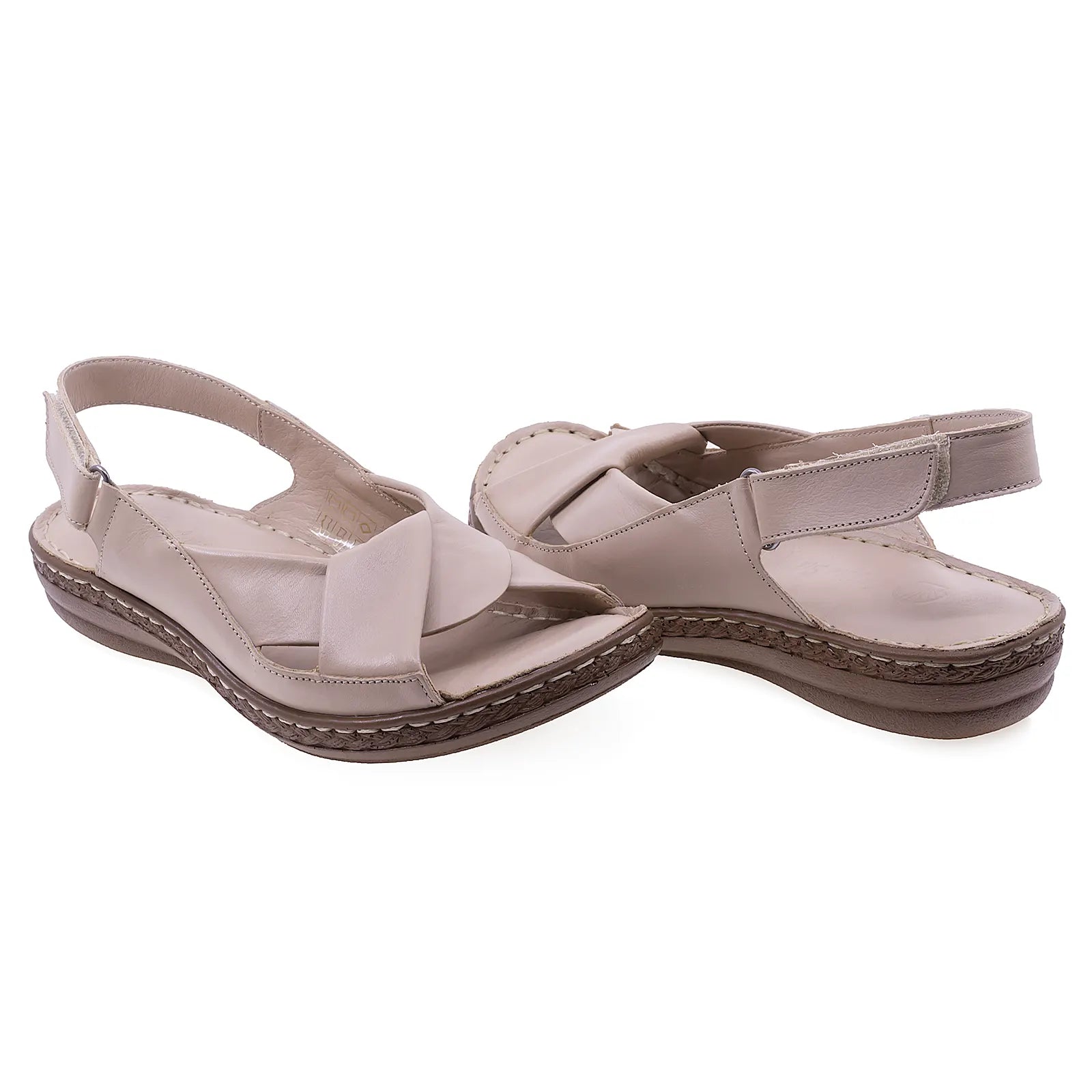 Sandale-dama-Caspian-Cas-411-casual-piele-naturala-bej-5