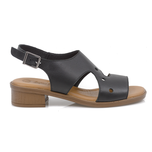 Sandale Dama, Caspian, Cas-6002-21013, Casual, Piele Naturala, Negru