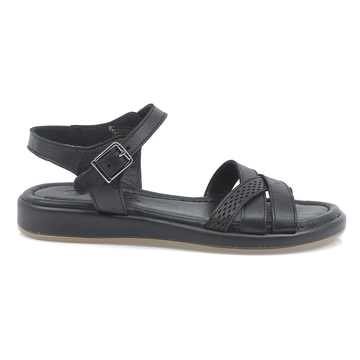 Sandale dama, Caspian, Cas-909, casual, piele naturala, negru