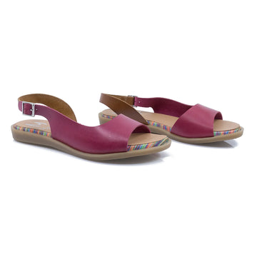 Sandale Dama, Procas, Pro-17, Casual, Piele Naturala, Fucsia