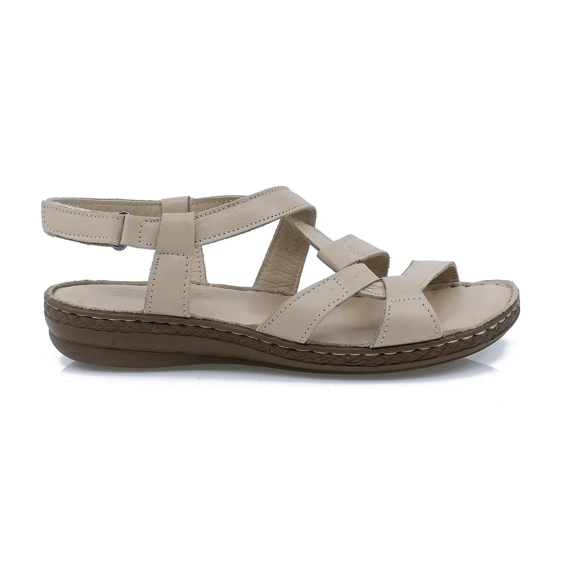 Sandale dama, Caspian, Cas-459, casual, piele naturala, bej