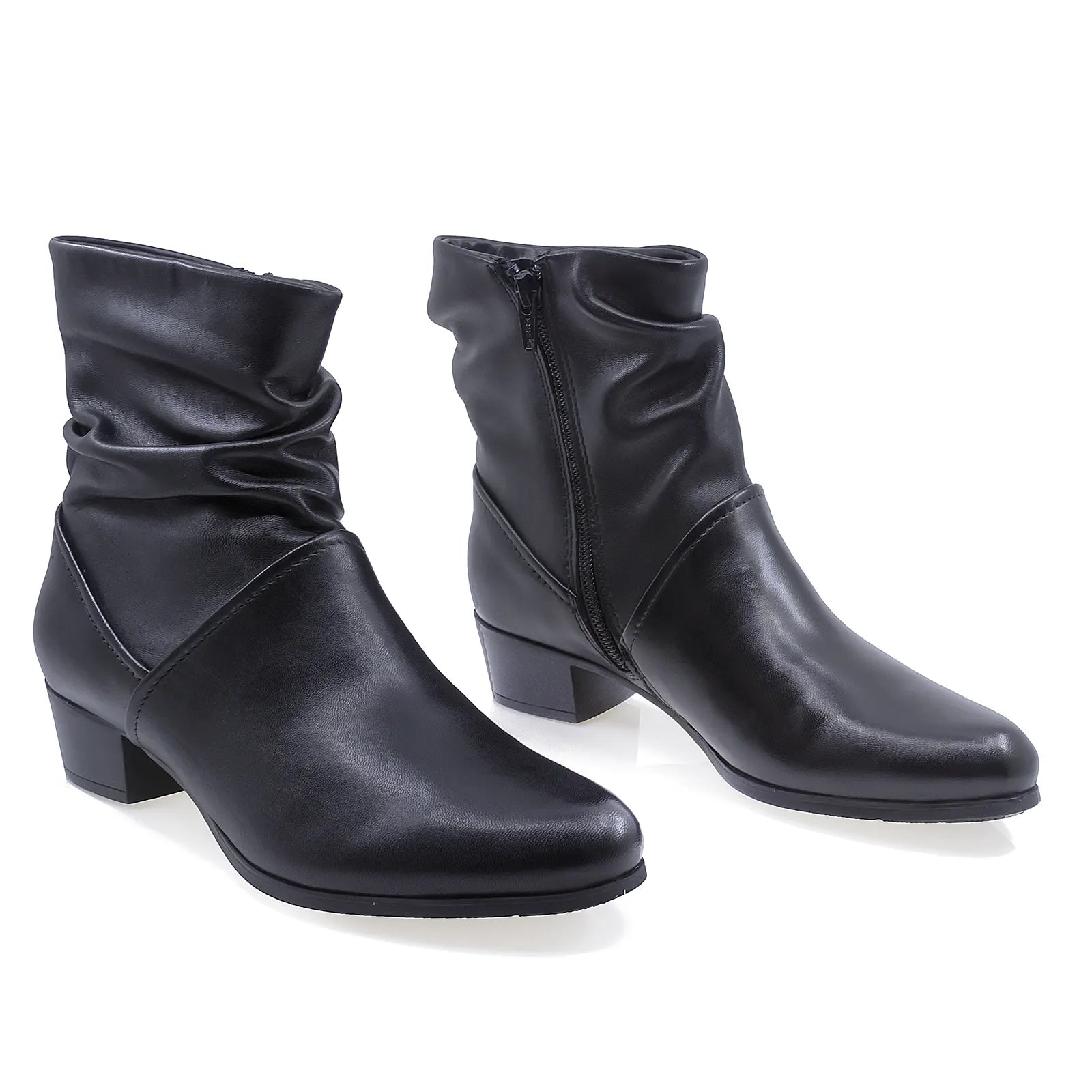 Ghete Dama, Parrotto, PAR-269H27, Casual, Piele naturala, Negru