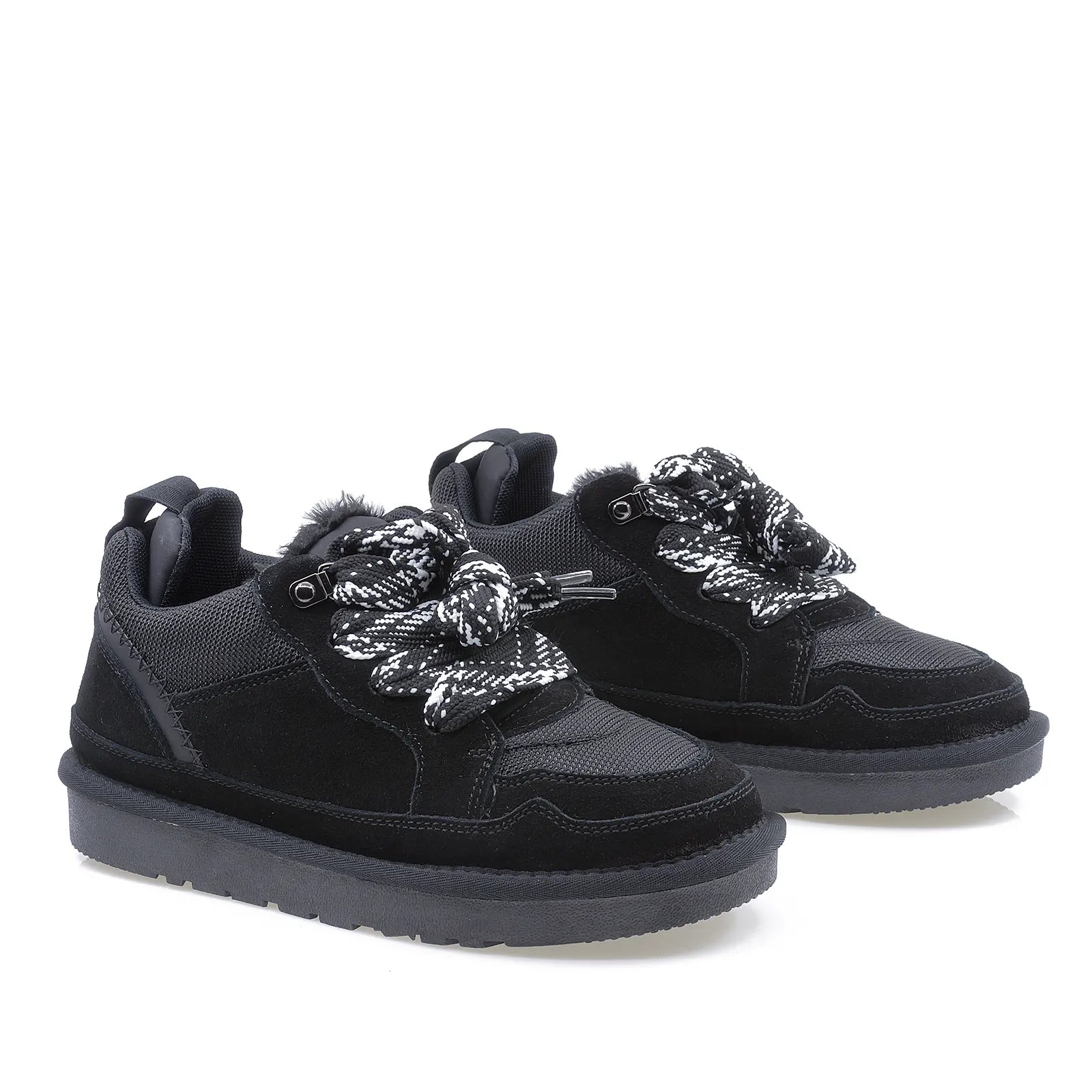 Pantofi Dama, ENERGY, ENG-I 1204, Casual, Piele intoarsa, Negru