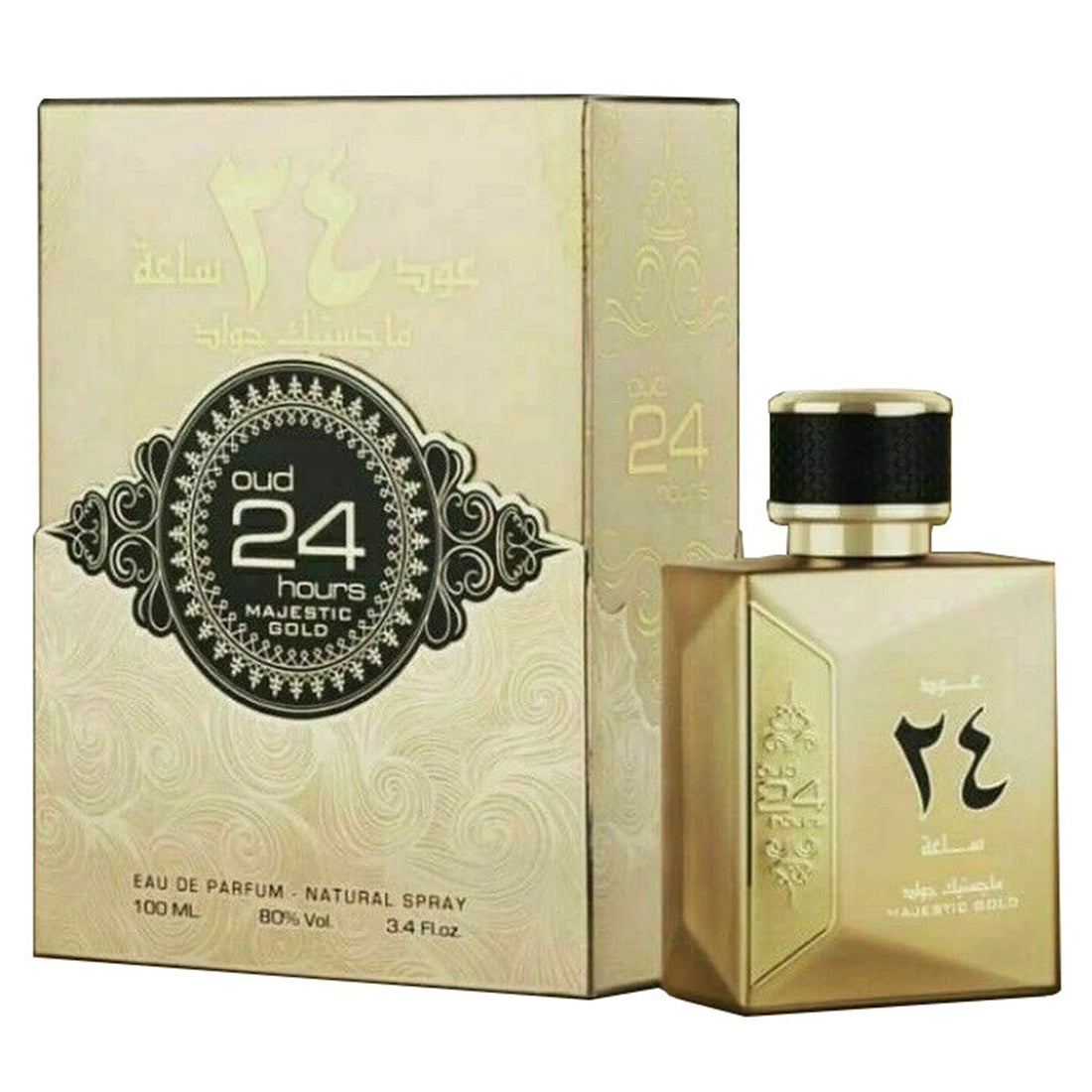 Parfum Unisex, Arabesc, Ard Al Zaafaran, Oud 24 Hours Majestic Gold, Apa de Parfum 100 ml