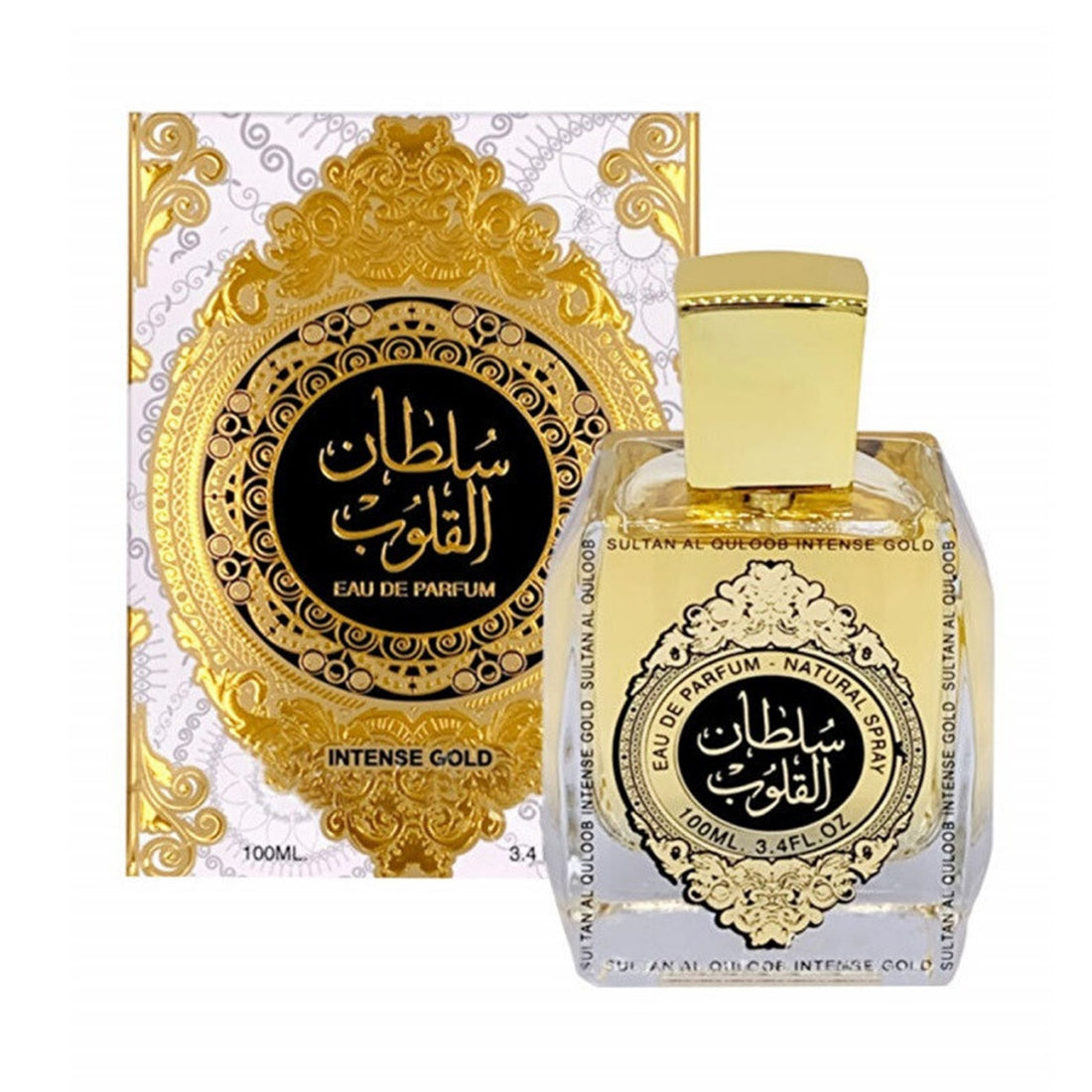 Parfum Unisex, Arabesc, Suroori, Sultan Al Quloob Intense Gold, Apa de Parfum 100 ml