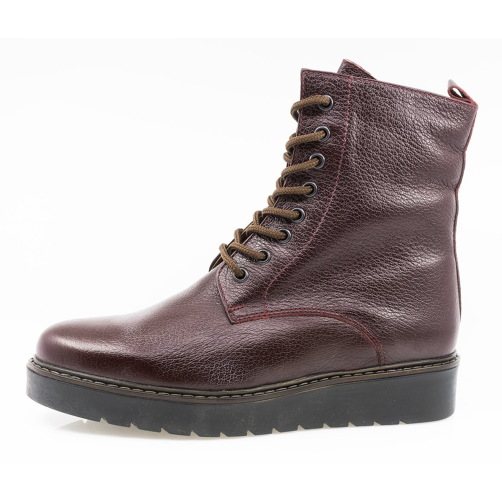 Ghete Dama, Caspian, CAS-ASTRA/4 BO,  Piele Naturala, Bordo