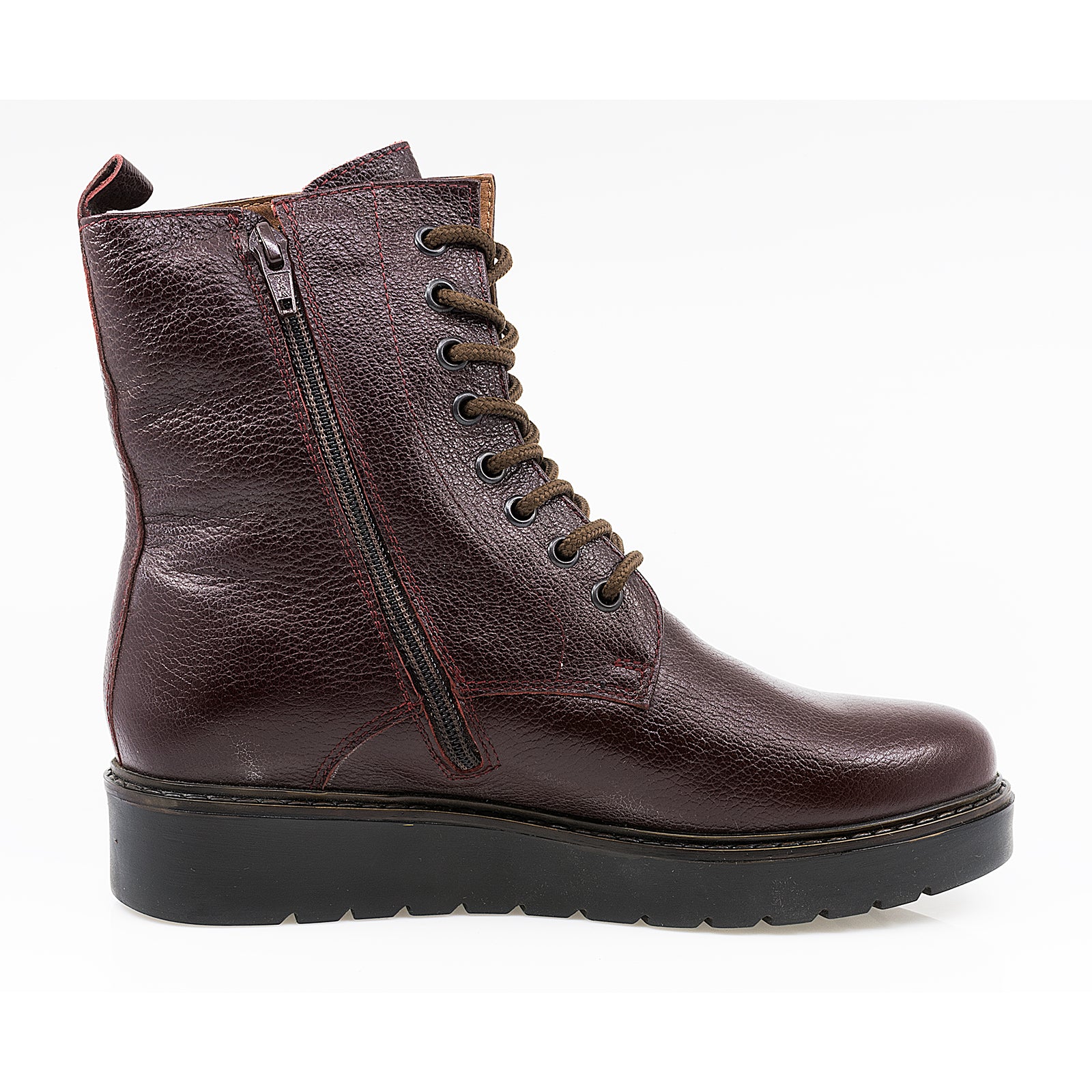 Ghete Dama, Caspian, CAS-ASTRA/4 BO,  Piele Naturala, Bordo