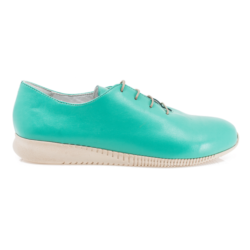 Pantofi dama, Caspian, Cas-Carina, casual, piele naturala, verde