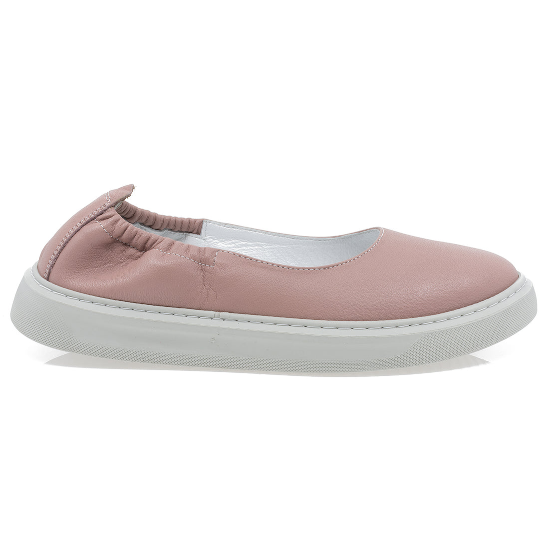 Balerini dama, Caspian, Cas-6013, casual, piele naturala, roz