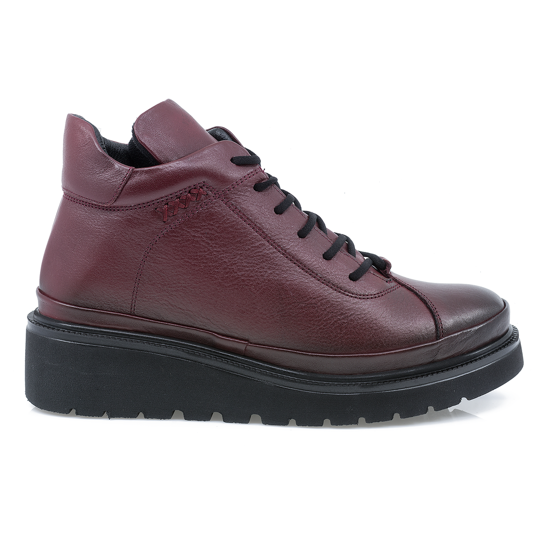 Ghete Dama Cas-3520/1 Piele Naturala, Bordo