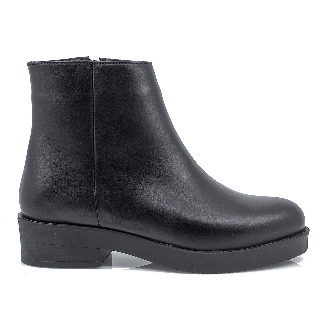 Botine Dama Caspian, Cas-66241, Piele Naturala, Negru