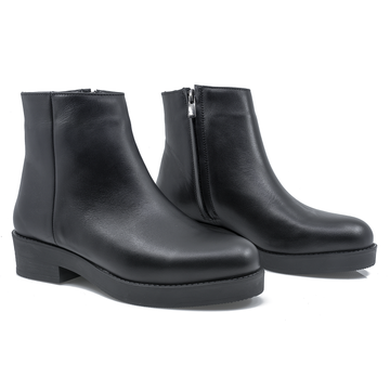 Botine Dama Caspian, Cas-66241, Piele Naturala, Negru