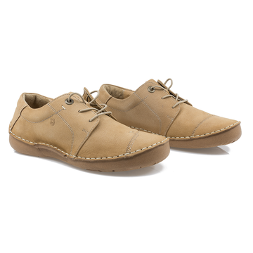 Pantofi Dama, Burc, Bur-44173, Casual, Piele naturala Nabuc, Tabac