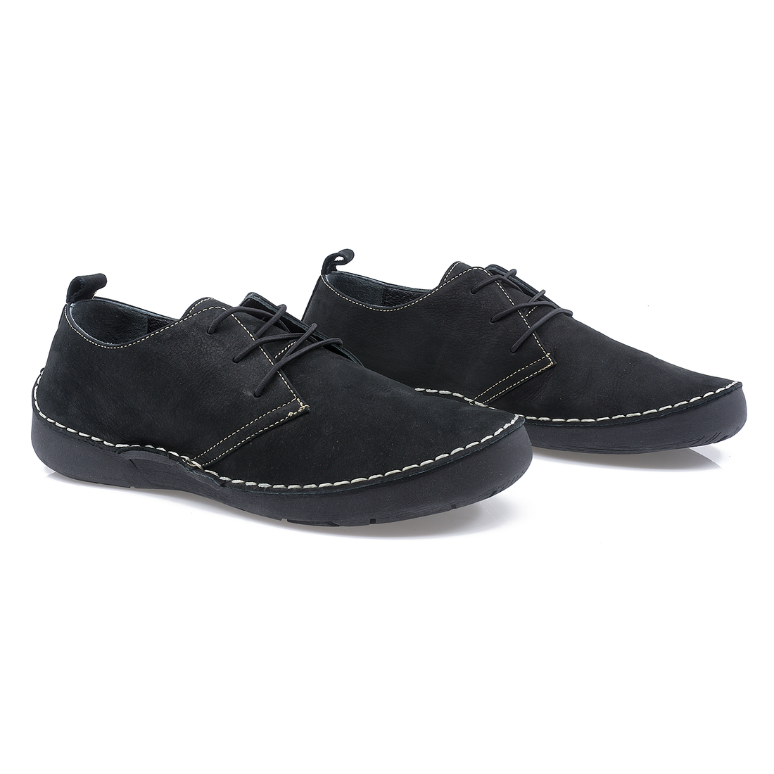 Pantofi Dama, Burc, Bur-44184, Casual, Piele Nabuc, Negru