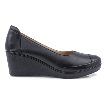 Pantofi dama, Caspian, Cas-2305, Casual, Piele naturala, Negru