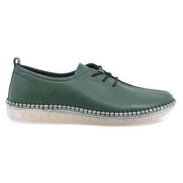 Pantofi Dama, Caspian, Cas-4034, Casual, Piele Naturala, Verde