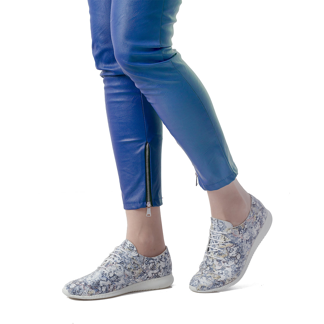 Pantofi dama, Caspian, Cas-Carina, casual, piele naturala, multicolor