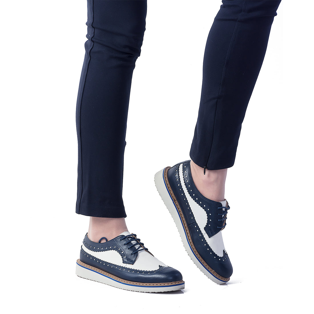 Pantofi dama, Caspian, Cas-Liza, casual, piele naturala, bleumarin