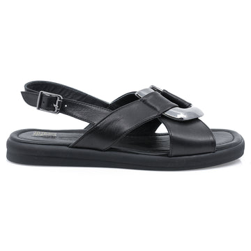 Sandale dama, Caspian, Cas-102, casual, piele naturala,negru