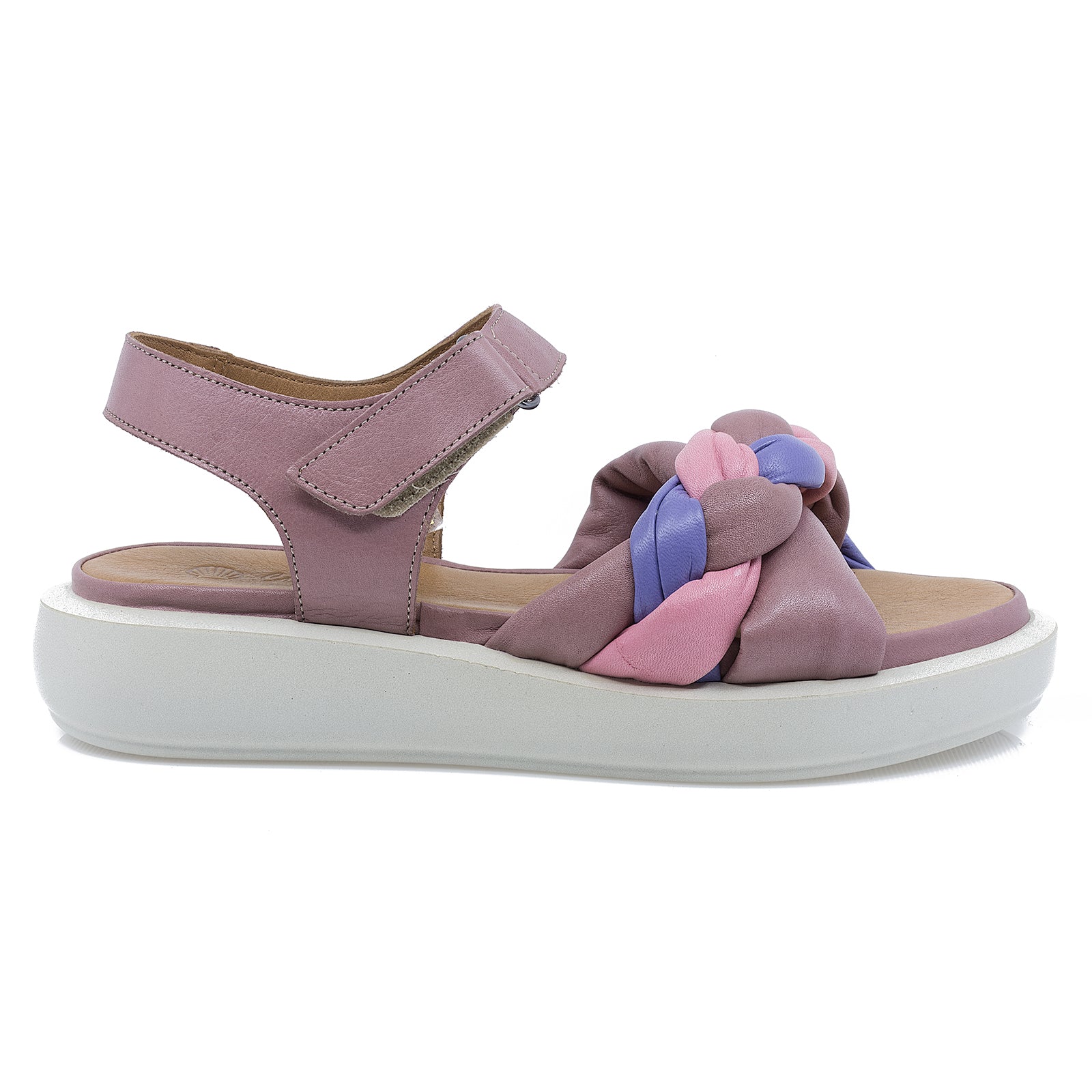 Sandale dama, Caspian, Cas-AL16, casual, piele naturala, multicolor