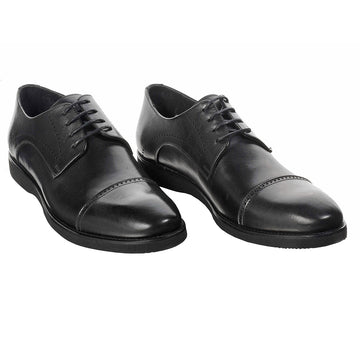 Pantofi barbati,  Komcero-5019-143, Piele naturala, Negru