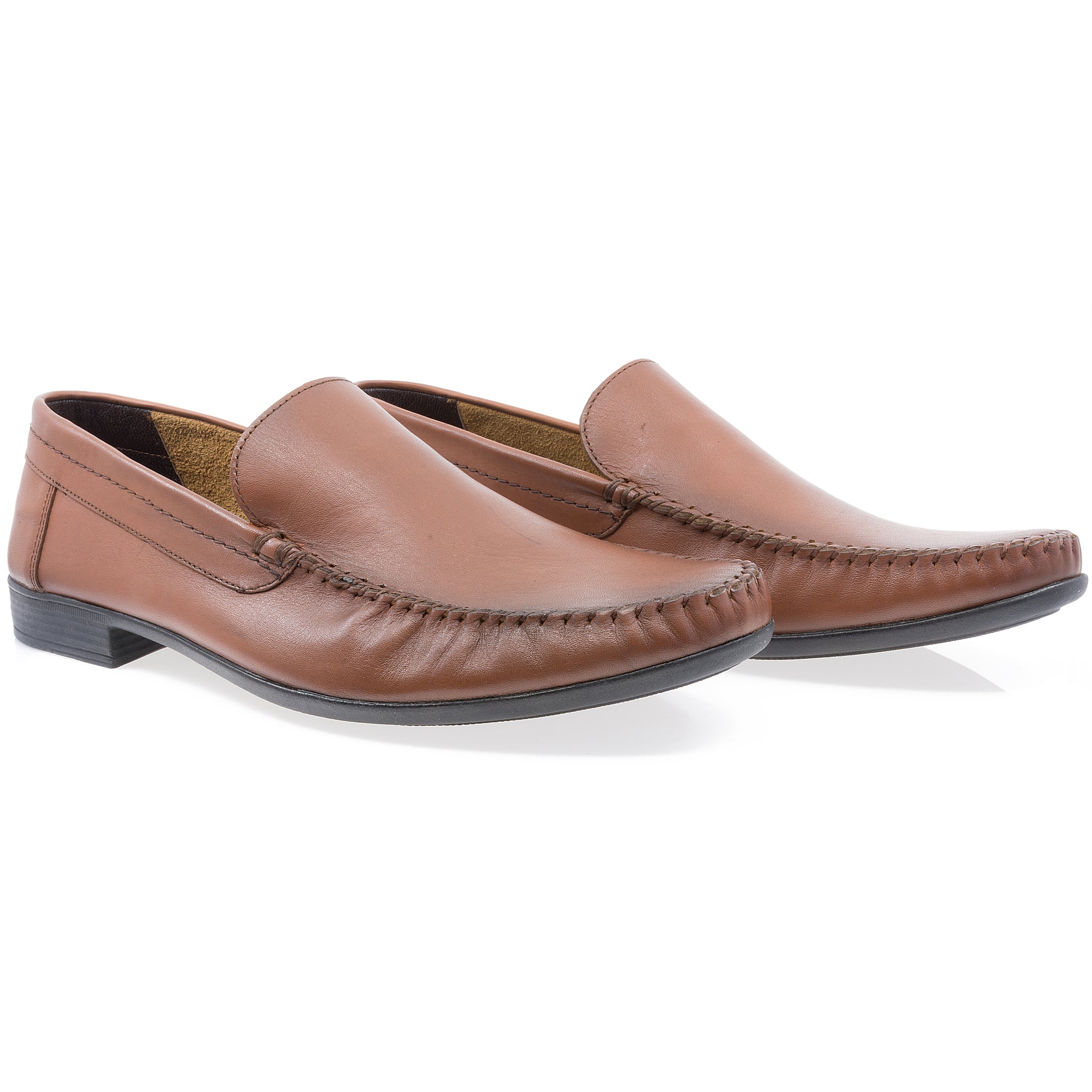 Pantofi Barbati, Caspian, Cas-660, Casual, Piele naturala,Coniac
