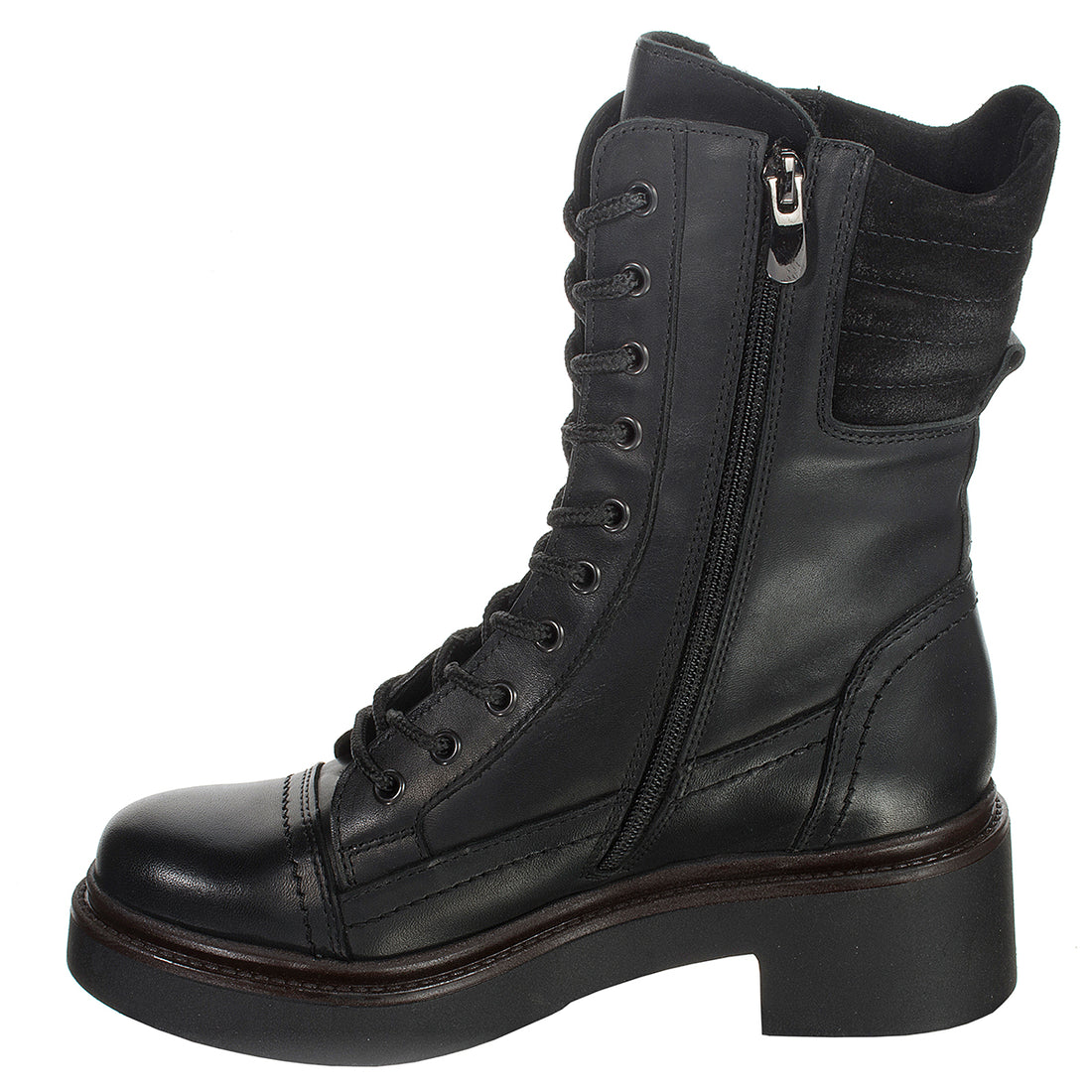 Ghete dama, Caspian, CAS-RIANA/1casual, piele naturala, negru